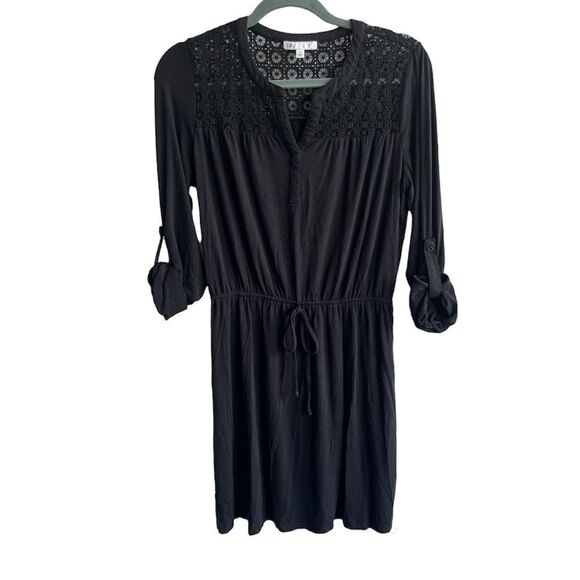 Women's DR2 Daniel Rain Black Fit & Flare Dress - Picture 1 of 11